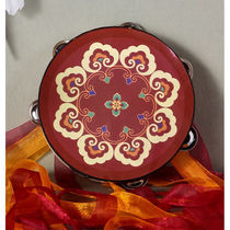 Cedar Sky Hand Drum Xinjiang Uyghur Ethnic Bell Drum Hanfu Holding A Photo Drum Dance With Drums Tang Drum Dance Musical Instrument