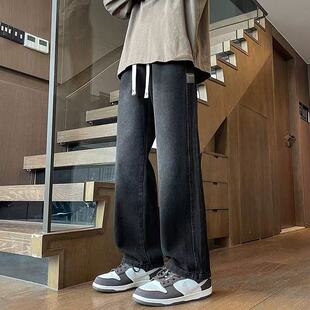 夏季男士百搭休闲牛仔裤潮流薄款直筒宽松