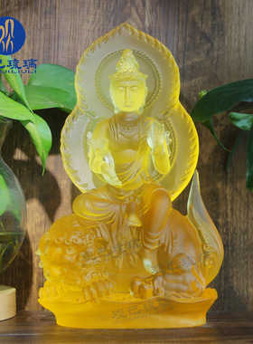 寺院佛堂佛像观己琉璃文殊菩萨