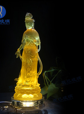 东方三圣客厅药师佛佛像观己琉璃