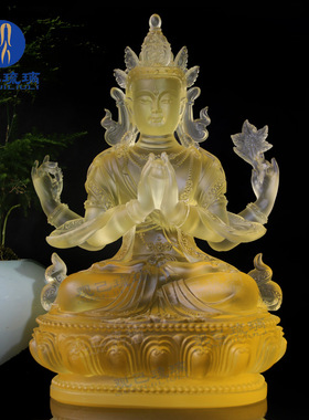 佛堂四臂观音观己琉璃