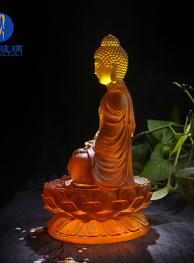 释迦摩尼佛佛堂寺院佛像观己琉璃