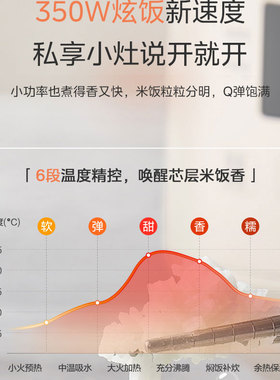 美的聚能大火沸煮6大功能电饭煲