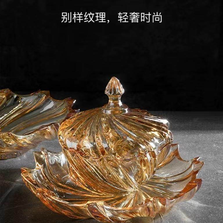 欧式高级水晶玻璃果盘家用客厅茶几零食盘简约创意水果盘会议用盘,淘宝优惠券,粉丝福利购,淘宝优惠卷