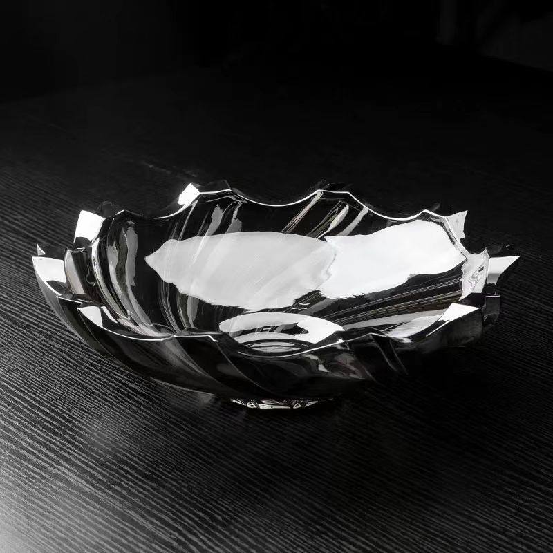 欧式高级水晶玻璃果盘家用客厅茶几零食盘简约创意水果盘会议用盘,淘宝优惠券,粉丝福利购,淘宝优惠卷