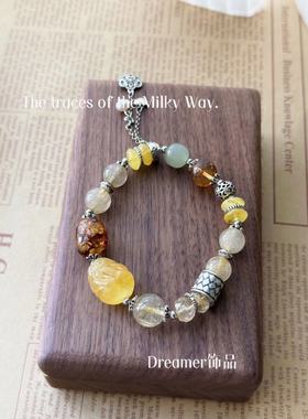 Dreamer设计款招财黄水晶手链