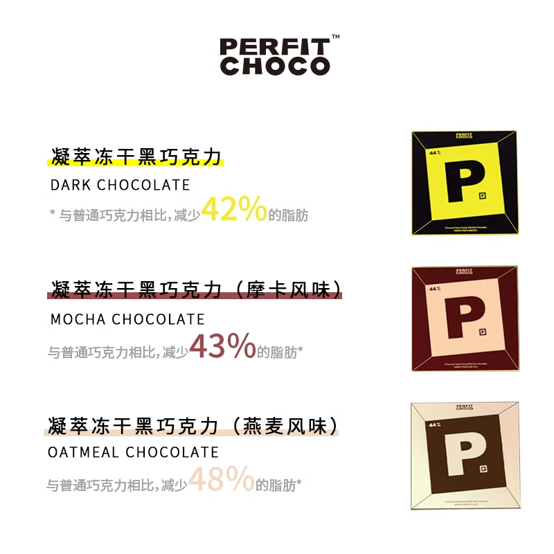 PERFIT CHOCO凝萃冻干巧克力粉末5秒融化黑巧风味零食DIY巧克力 - 图3