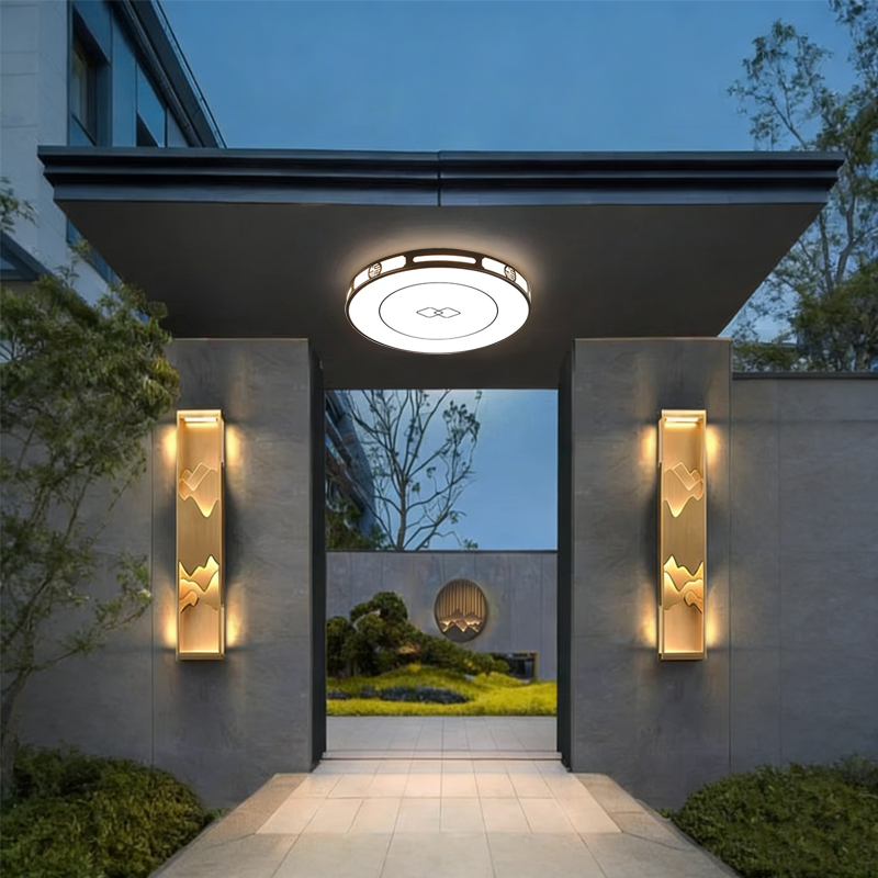 屋檐入户门阳台室内外灯新中式灯别墅大门口吸顶灯农村自建房庭院,淘宝优惠券,粉丝福利购,淘宝优惠卷