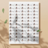 Именная наклейка для детского сада, детская водонепроницаемая клейкая фотография, делается под заказ