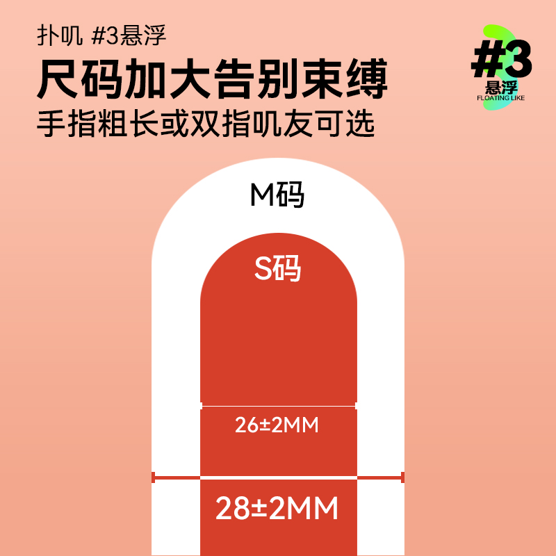 SPLASH扑叽#3悬浮les大码拉拉手指套6支装香氛M码光面情趣超薄 - 图0