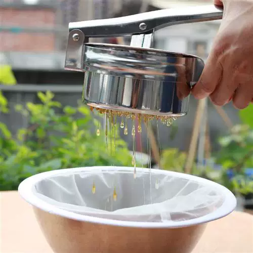 Маленький honeymaker из нержавеющей стали пресс-сырец для меда, инструмент для взбалтывания фильтра меда, фильтр меда, прессование меда, бытовой пресс для меда