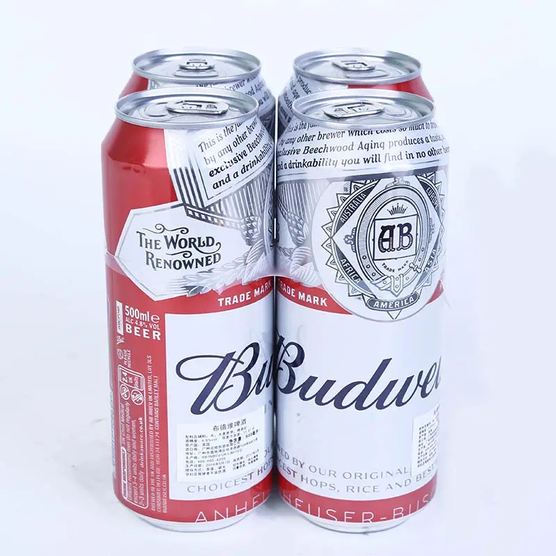 英国进口Budweiser百威啤酒经典黄啤易拉罐500ml*24罐整箱临期 - 图2