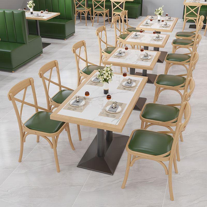 港式茶餐厅桌椅主题咖啡馆靠墙沙发卡座商用奶茶炸鸡汉堡店桌椅-图1