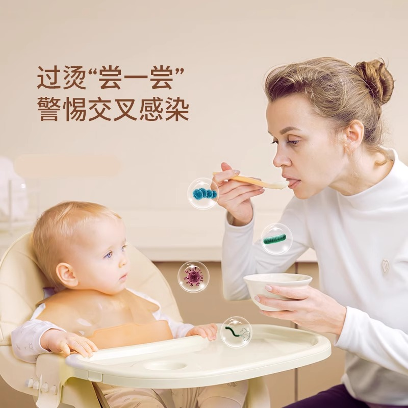Flybee斐彼新生婴儿感温勺硅胶测温勺宝宝喂水喂奶智能辅食勺子