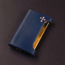 ST Dupont all Peng Lighter leather jacket Slim7 lighter special protective casing cow leather protective shell leather jacket blue