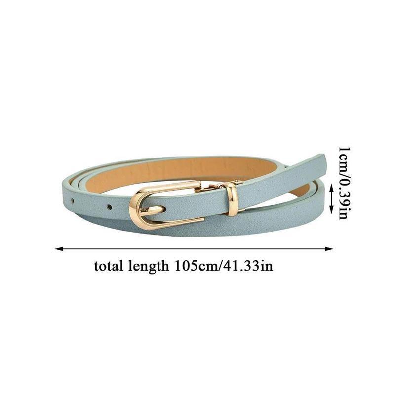 Women&amp;lsquo;s Candy Color Waist Strap Thin Belt For - 图3