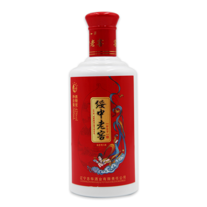 绥中老窖好日子浓香型白酒42度500ml*6整箱固态发酵纯粮食口粮酒 - 图3