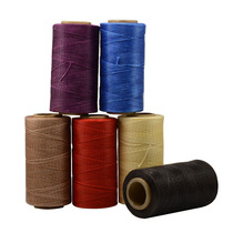 Small roll of hand-sewn leather flat wax thread hand-made leather sewing thread ready-made wax thread small-scale manufacturer