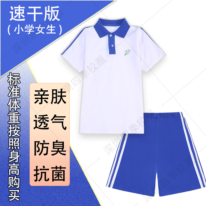 深圳校服小学生统一速干夏季特级短袖秋装长袖长裤男女冬运动套装-图1