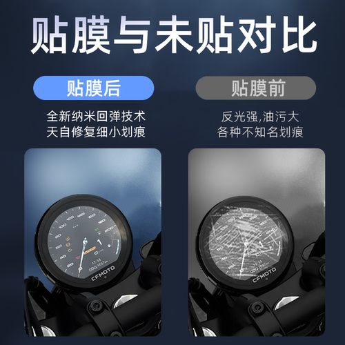 春风450clc仪表钢化膜保护膜摩托车防雨仪表盘贴膜配件大全改装 - 图1