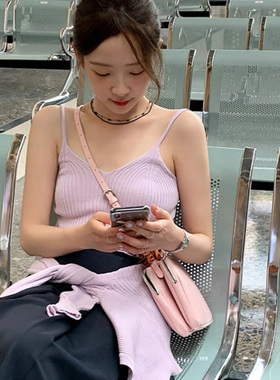 韩版choker黑色尖晶石串珠项链女小众设计简约气质夏日锁骨链颈链