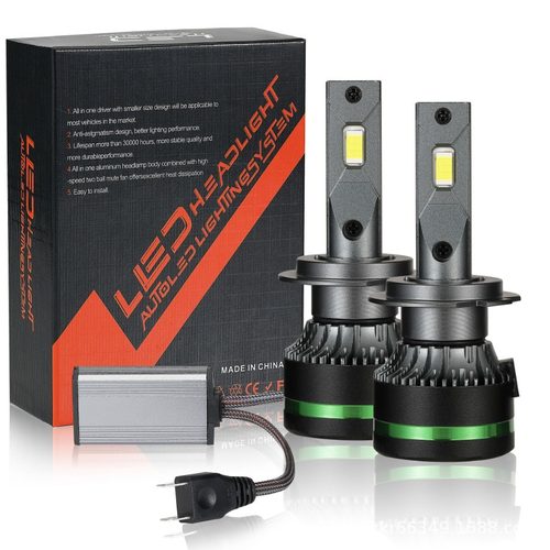 M8单铜管款汽车LED前大灯超亮聚光汽车灯泡ledH7H4H1H11 厂家直销 - 图0