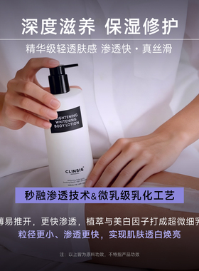 CLINSIS美白身体乳持久留香