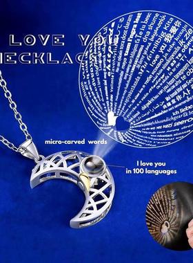 Couple Matching Necklace Sun Moon Necklaces for Lovers Gift