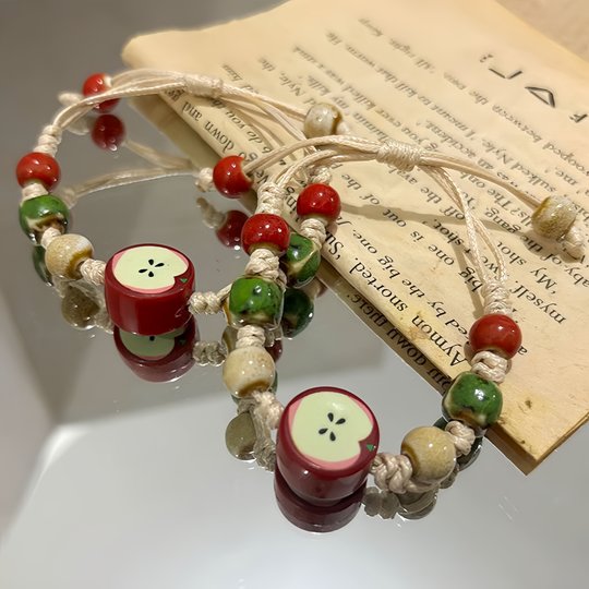 Who can resist such a healing ceramic apple bracelet?