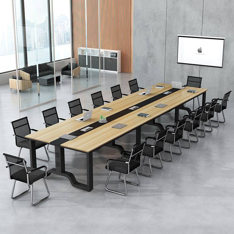 会议桌长桌员工工作台办公简约现代长条组合办公桌会议室桌培训桌