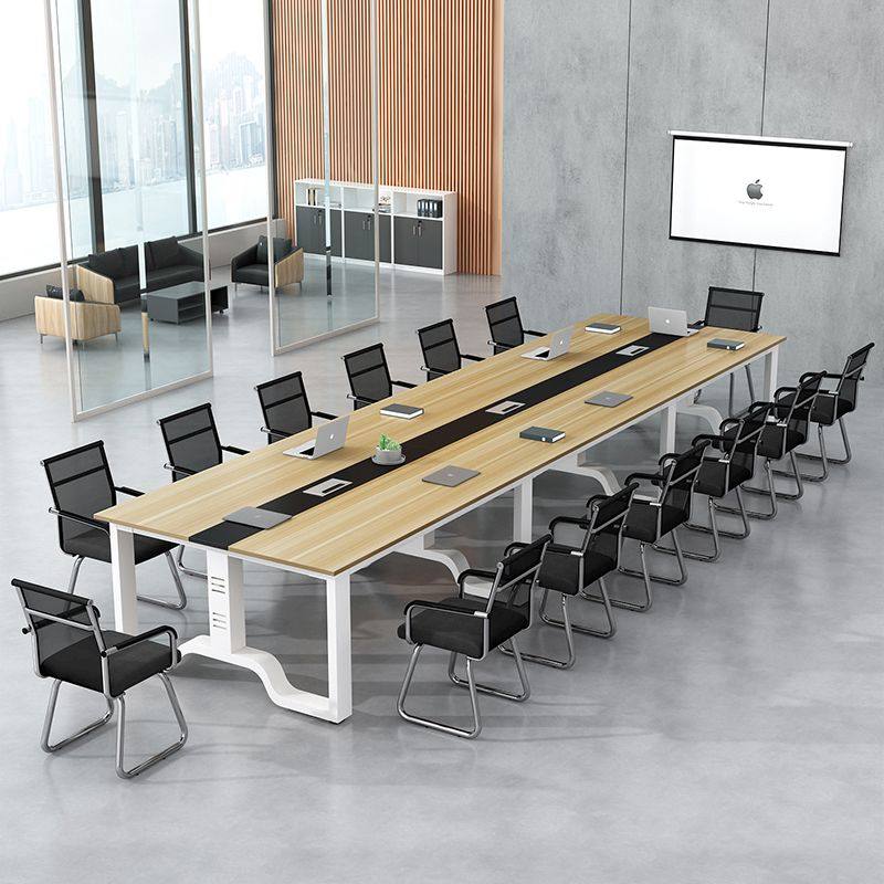 会议桌长桌员工工作台办公简约现代长条组合办公桌会议室桌培训桌