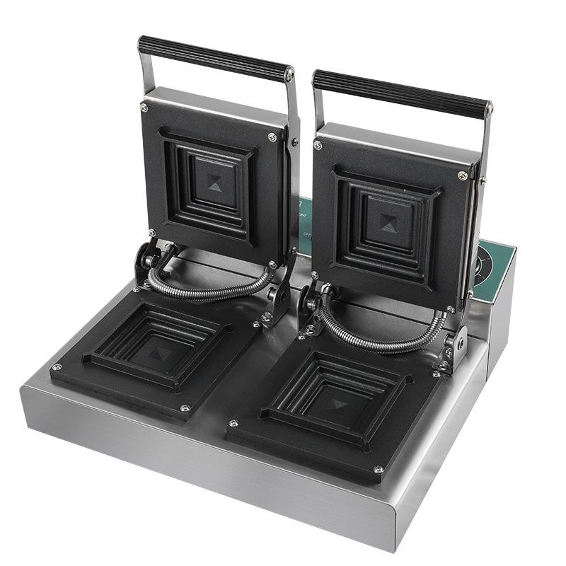 跨境商用吐司机商用面包机单头爆浆三文治机热压吐司双头三明治机 - 图3