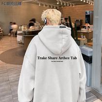 500g Weighs on Hard quite Zhongshan Lianhood Sports Shirt Mens Chaobou Comeback Oversize American High Street Hiphop Spring