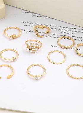 跨界戒指1/Set Love Retro Women Joint Ring for Women