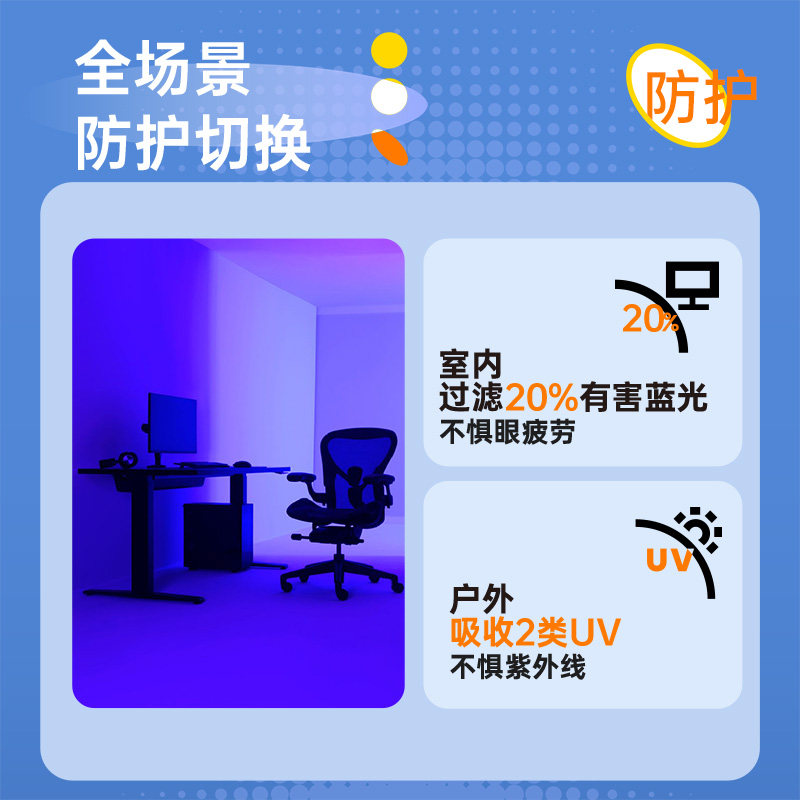 【防蓝光小蓝袋】ophthalab欧舒天高透氧近视隐形眼镜日抛30片