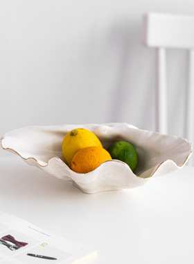 贝壳待客糖果盘家居桌面装饰摆件