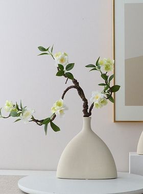 侘寂风禅意腊梅新中式仿真花装饰