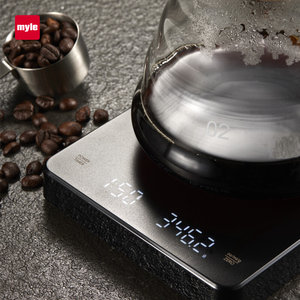 麦睿斯(myle)手冲咖啡秤咖啡电子称器具称重计时器量电子意式称量