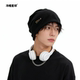 Cold hat planet metal small label autumn and winter warm pile hat