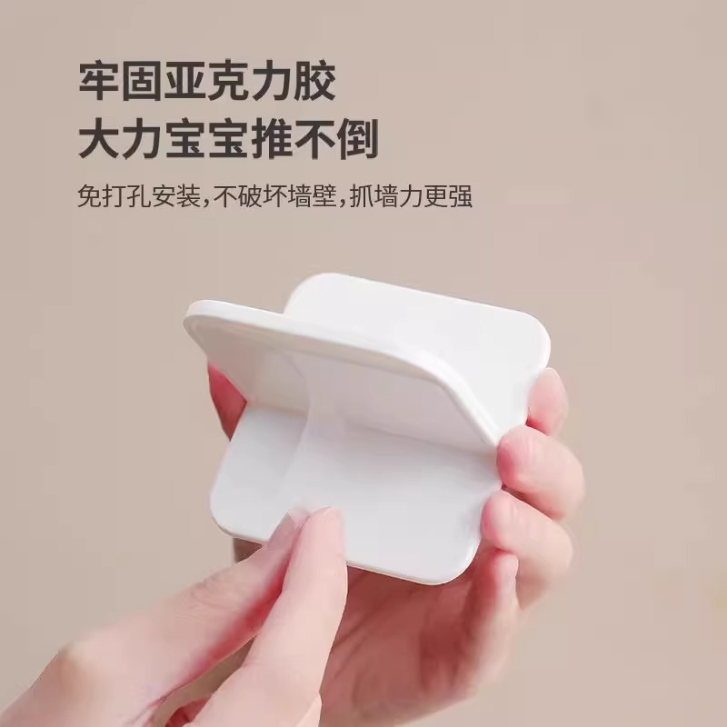 免打孔柜子防倾倒固定器厨房家具墙面粘贴直角固定片沙发垫固定器 - 图0