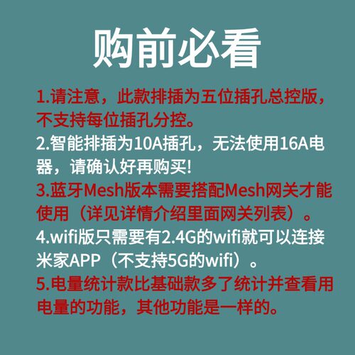 智能排插已接入米家APP远程控制wifi定时开关插座语音控制插线板 - 图0