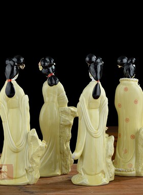 极速四季仙子嫦娥仙子何仙姑四美H女仕女塑像神像佛像摆件