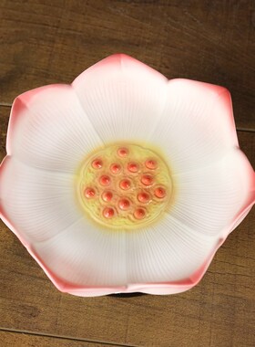 速发陶瓷化花供盘家用供奉高盘盘供观音财神佛前贡盘德莲瓷果脚贡