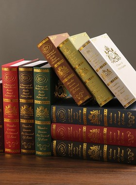 速发电视柜拍照道古书摆件具书房假书欧式复书轻奢装饰品