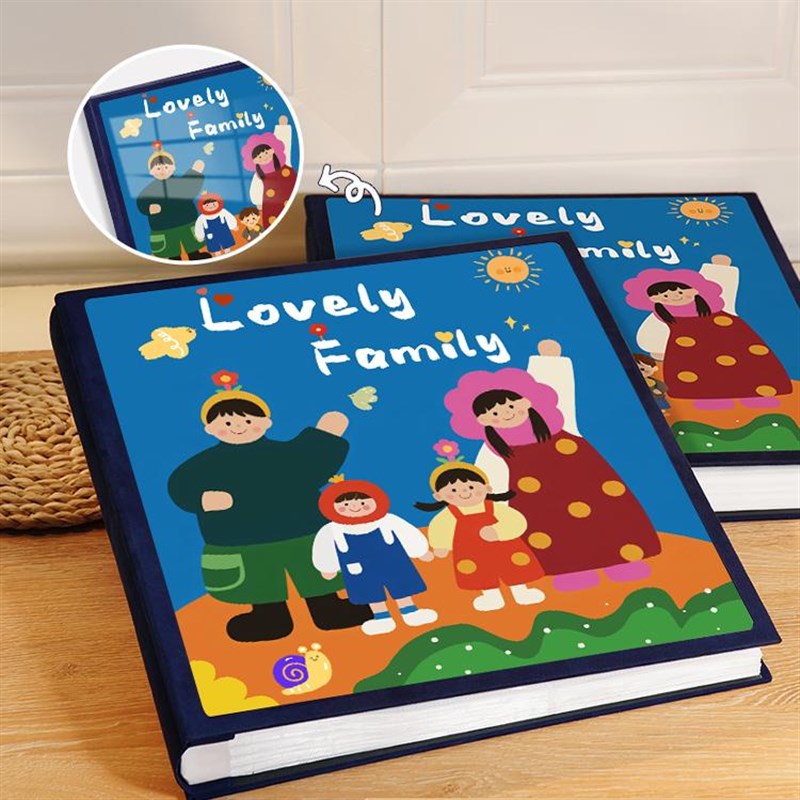 速发大家量容庭相册本寸念册宝宝成长相簿5寸6混合尺纪照片收纳六 - 图1