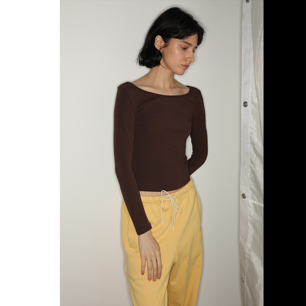 Piisure 复古芭蕾 基训热身 现代舞民族舞瑜伽基础船领长袖T恤,淘宝优惠券,粉丝福利购,淘宝优惠卷