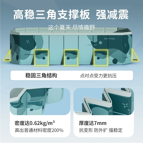 Детский надувной бассейн для домашнего использования, складная детская дорожная трубка для плавания, увеличенная толщина