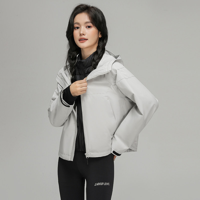 鸭鸭羽绒服男女同款户外可拆卸三合一登山衣服防水防风短款外套,淘宝优惠券,粉丝福利购,淘宝优惠卷