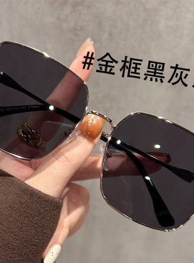 大框茶色偏光墨镜女款2024新款