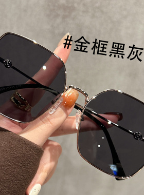 大框茶色墨镜女款2024新款高级感